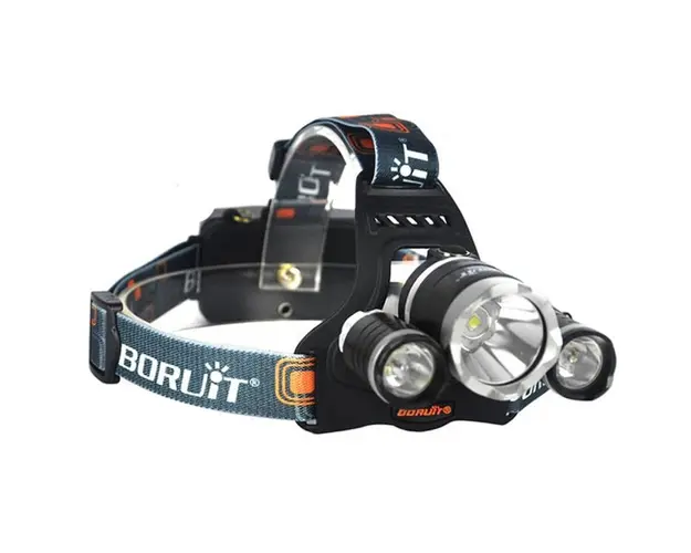 Lanterna frontala de cap cu 3 LED-uri Cree XML T6, 5000 lumeni