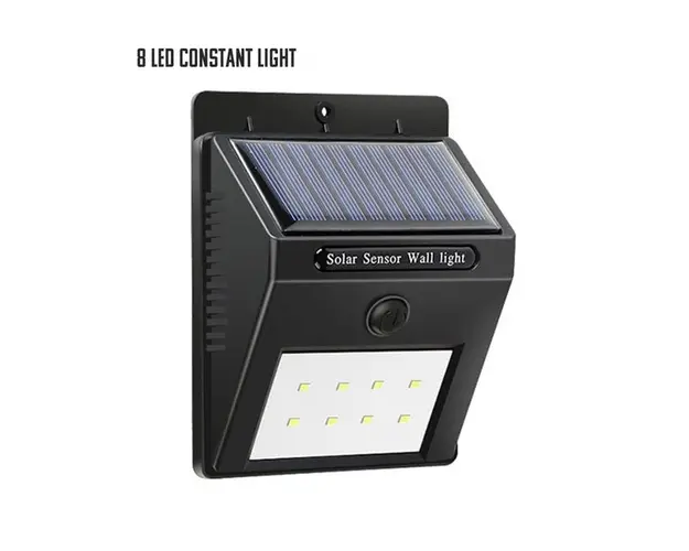 Lampa LED de perete cu panou solar