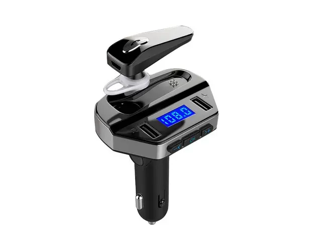 Kit modulator FM si MP3 + Handsfree cu casca bluetooth V6