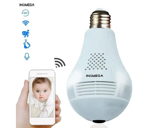 Camera IP Wireless de supraveghere in bec - Full HD 1080P, Panoramic 360 grade