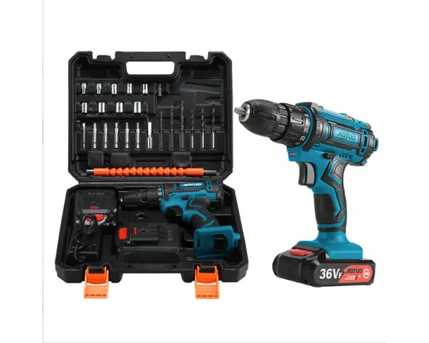 Trusa Bormasina 36V cu 2 acumulatori si incarcator + Accesorii