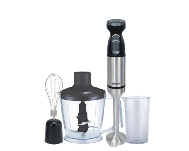 Blender de mana profesional, Hausberg HB-7700, 4 in 1, Cana 1000ml, Tel, Tocator, putere 1000W