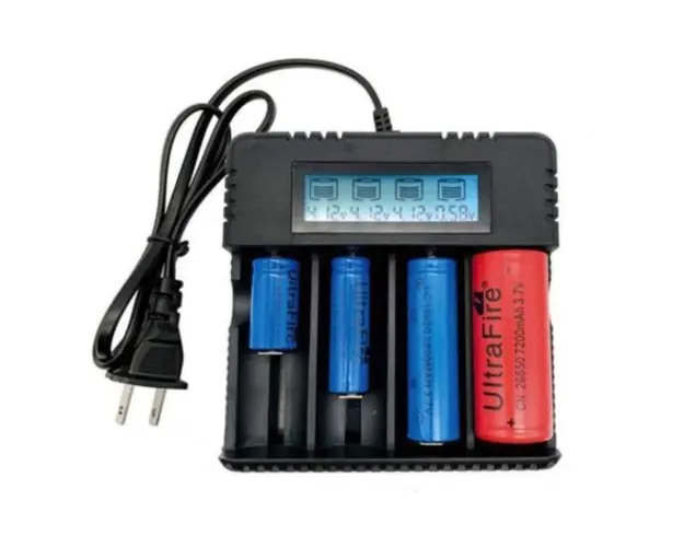 Incarcator universal de baterii, capacitate de 4 baterii, iesire 3000mA, pana la 4.2V, ecran LCD si protectii - HD8992A