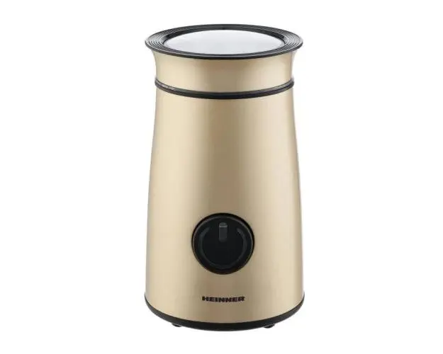 Rasnita electrica Heinner HCG-150IXGD, 150 W, 50g, carcasa inox, Auriu
