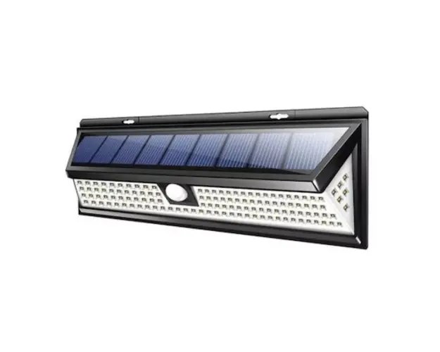 Lampa solara de perete cu 118 LED-uri COB, senzor de miscare PIR, telecomanda, 2200mAh, waterproof IP65
