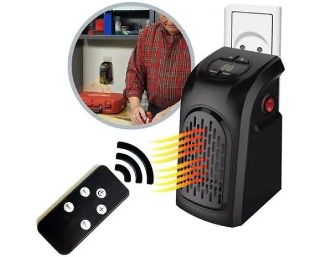 Mini aeroterma portabila 400w cu telecomanda