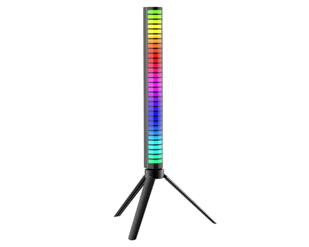 Bara cu leduri RGB 360, control prin aplicatie, 32 leduri, multiple moduri, cu suport