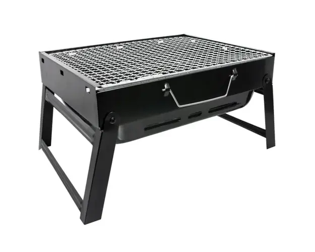 Gratar portabil din tabla pentru camping sau gradina 36x29x6.8cm