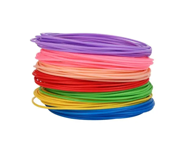 Set 10 rezerve filamente PLA pentru Creion 3D Magic, 1.75mm, multicolor, 50m