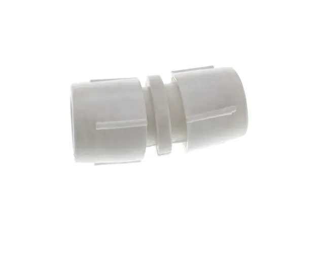 Conector imbinare furtun Led luminos, cu 2 pini, 3 elemente cu filet, din plastic, alb