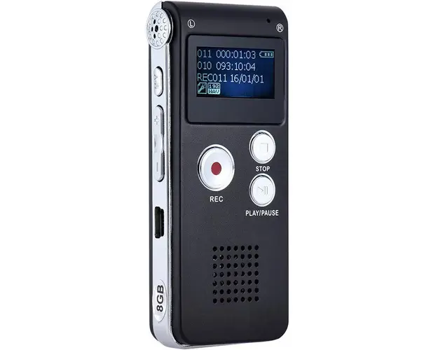Mini Reportofon digital Andowl Q LY77 16G MP3/WAV negru