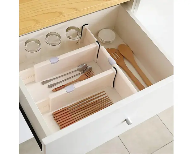 Set 2 organizatoare reglabile pentru sertar