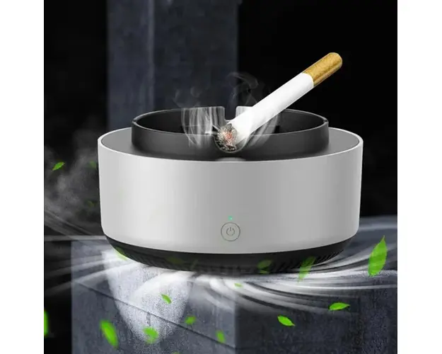 Scrumiera electrica inteligenta, cu aspiratie