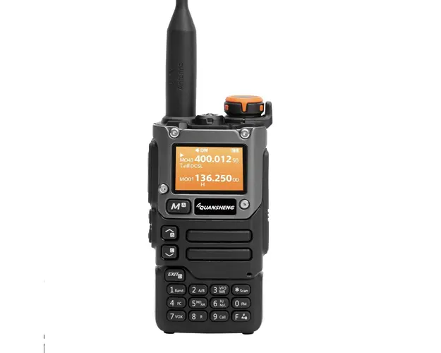 Statie Radio emisie-receptie Walkie Talkie Quansheng UV-K5 5W, UHF, VHF, DTMF, FM Dual Band Two Way Radio, NOAA Weather Alarm