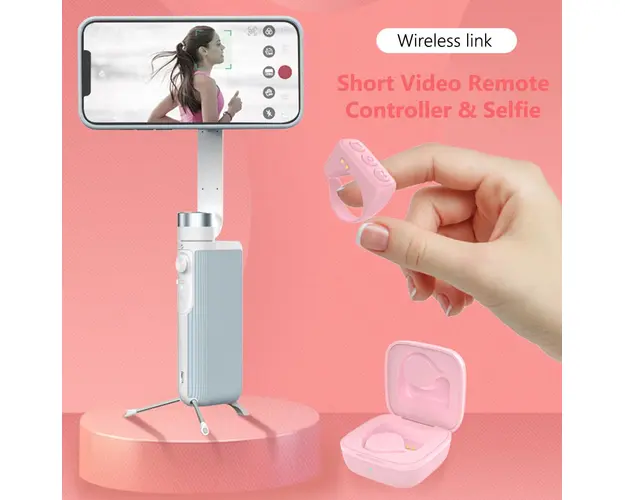 Inel telecomanda pentru control telefon, Functii: like, share, up, down, screenshot, captura video