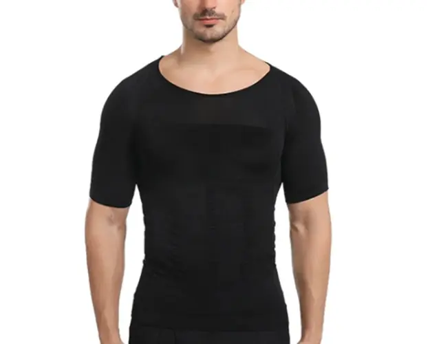 Tricou de slabit pentru barbati Slim'n Lift, grad de compresie 140D