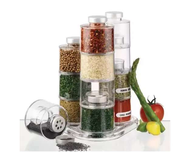 Carusel condimente cu 12 recipiente Spice Tower