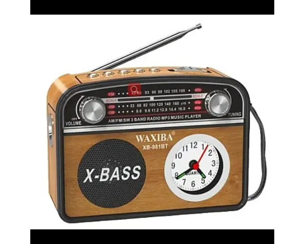 Radio Portabil cu ceas si MP3, XB 981BT