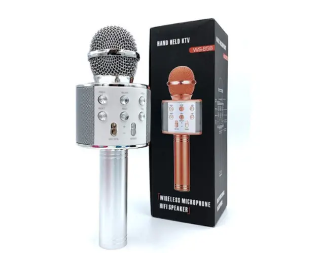 Microfon wireless pentru karaoke, cu bluetooth