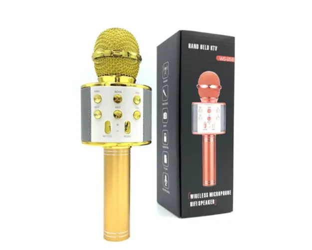 Microfon wireless pentru karaoke, cu bluetooth