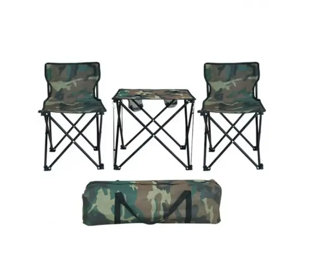 Set masa si scaune pliabile pentru camping, picnic sau plaja