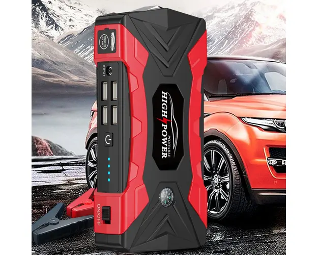 Robot pornire auto portabil, redresor cu acumulator 28000 mAh