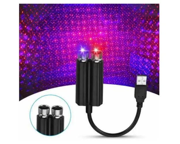 Proiector laser cu cer de noapte USB