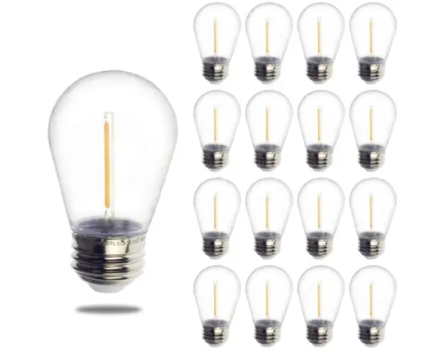 Set 10 becuri cu 1 filament pentru ghirlanda