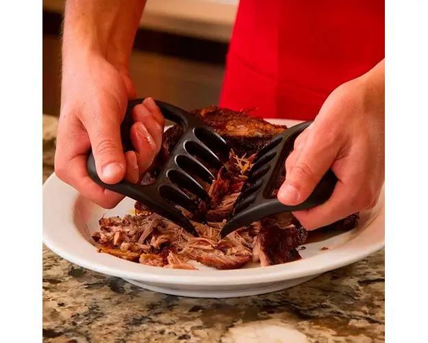 Set 2 gheare pentru carne si preparate pulled pork 11 x 11 x 2,5 cm, Bear Paws