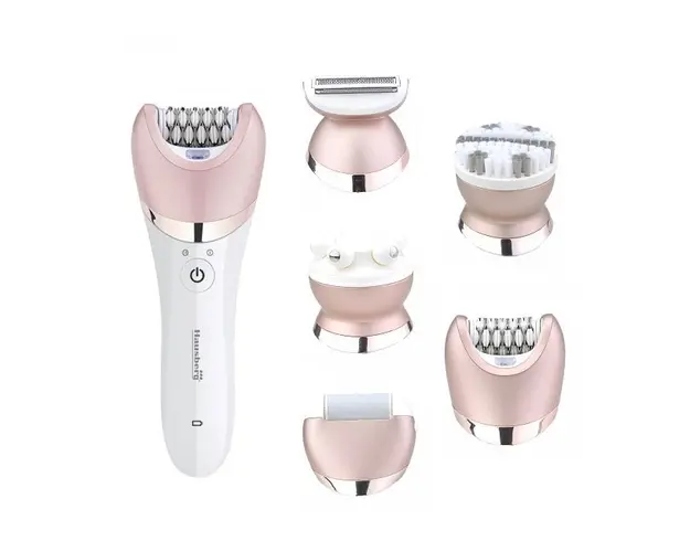 Set Ingrijire corporala 5 in 1 Hausberg HB-85, Voltaj 220-240V, Baterie litiu 1400 mAh