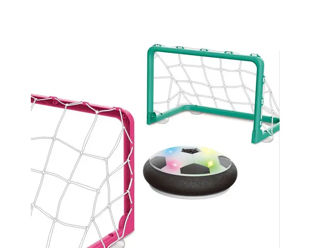 Set de fotbal cu minge rotativa Air Hover si porti