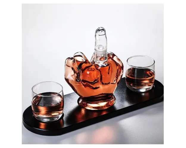 Set Sticla-Decantor cu pahare si suport