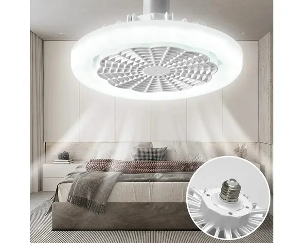 Lampa LED tavan, cu ventilator si telecomanda, 30W