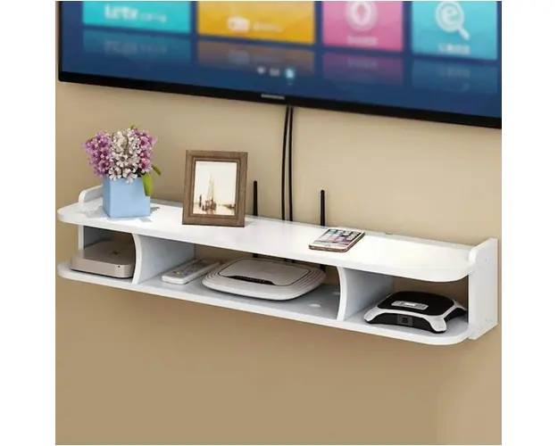 Suport router si accesorii, 3 compartimente, 20 x 60 cm
