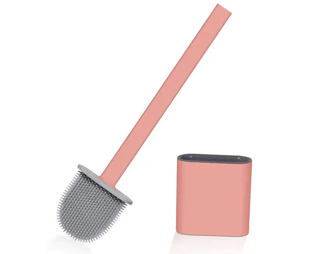 Perie pentru WC din silicon cu cap flexibil