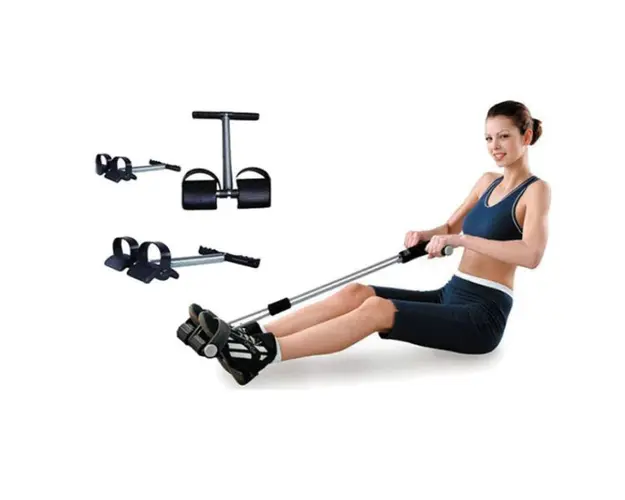 Extensor gimnastica si fitness, Tummy Trimmer, corzi elastice, exercitii abdomen, picioare si coapse