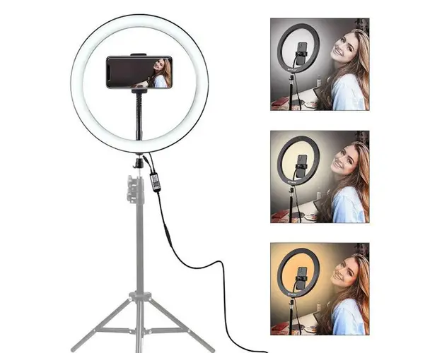 Lampa circulara cu trepied Selfie Ring Light cu LED