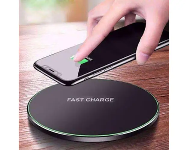 Incarcator Wireless Fast Charging Pad QI, Round Black