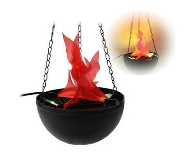 Lampa decorativa suspendata cu flacara falsa