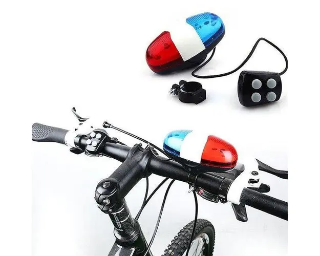 Sirena politie cu girofar pentru bicicleta