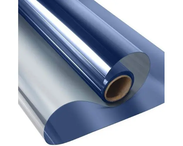 Folie reflexiva pentru geamuri interioare, cu efect de oglinda, protectie solara UV