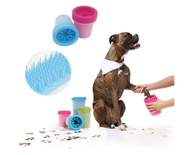 Dispozitiv din silicon pentru curatarea labutelor animalelor