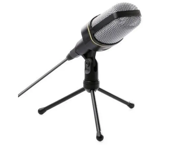 Microfon profesional Andowl QY-920, vlogging si podcast, Negru