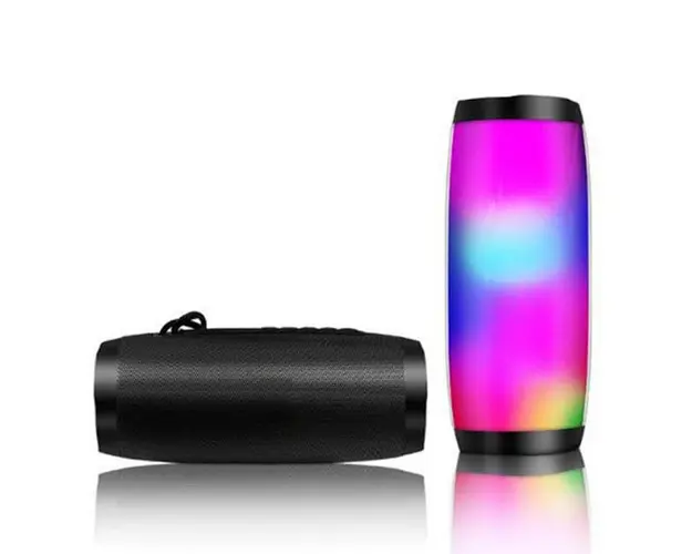 Boxa stereo Bluetooth 157, portabila, lumina ambientala multicolora
