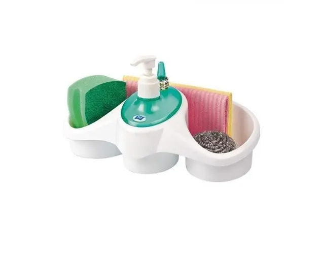 Dispenser detergent vase cu suport pentru burete