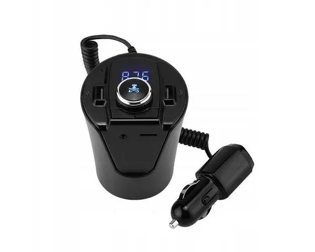 Transmitator auto ElektroStator BX6, Bluetooth, FM, 2 x USB, Negru