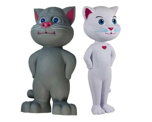 Set 2 jucarii interactive: pisicile Talking Tom + Talking Angela