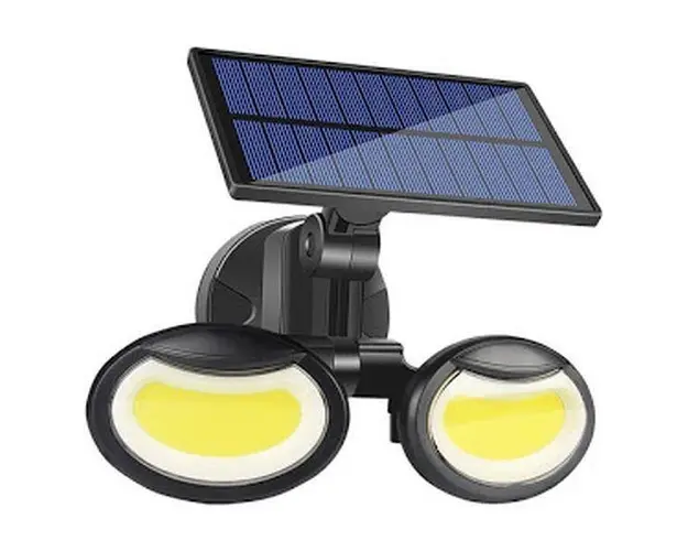 Lampa solara dubla 56 LED cu senzor de miscare