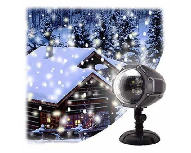 Proiector Laser Snow Flower, imita fulgii de zapada