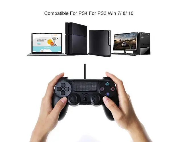 Controller Doubleshock pentru Playstation 4 cu vibratii